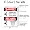 Signmission Safety Culture Sign, 3.5 in Width, Vinyl Decal, Rectangle, Bilingual OS-2PACK-DS-D-35-VS-1650 - alternate 2